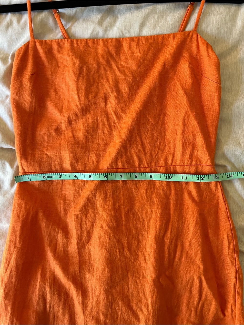 Reformation Frankie Linen Dress in Citrus - Size 4 - Picture 5 of 11